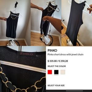 Black luxury dress Pinko/ robe noire de luxe Pinko